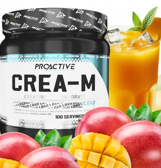 CREATINE FLAVOUR Monohydrate Powder ProActive Crea-M LOAD