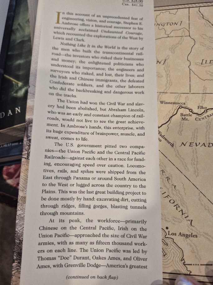 Nothing Like It in the World: The Men Who Built the Transcontinental Railroad 1863–1869 by Stephen E. Ambrose