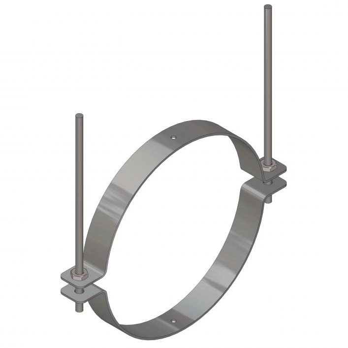 YUVARLAK HAVA KANALI KANAL KELEPÇESİ (YAN ASKILI)