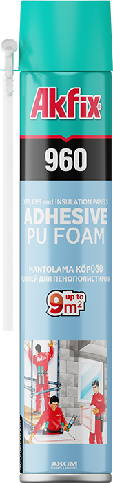 960 XPS, EPS ve ISI YALITIM LEVHASI YAPIŞTIRICI KÖPÜK.