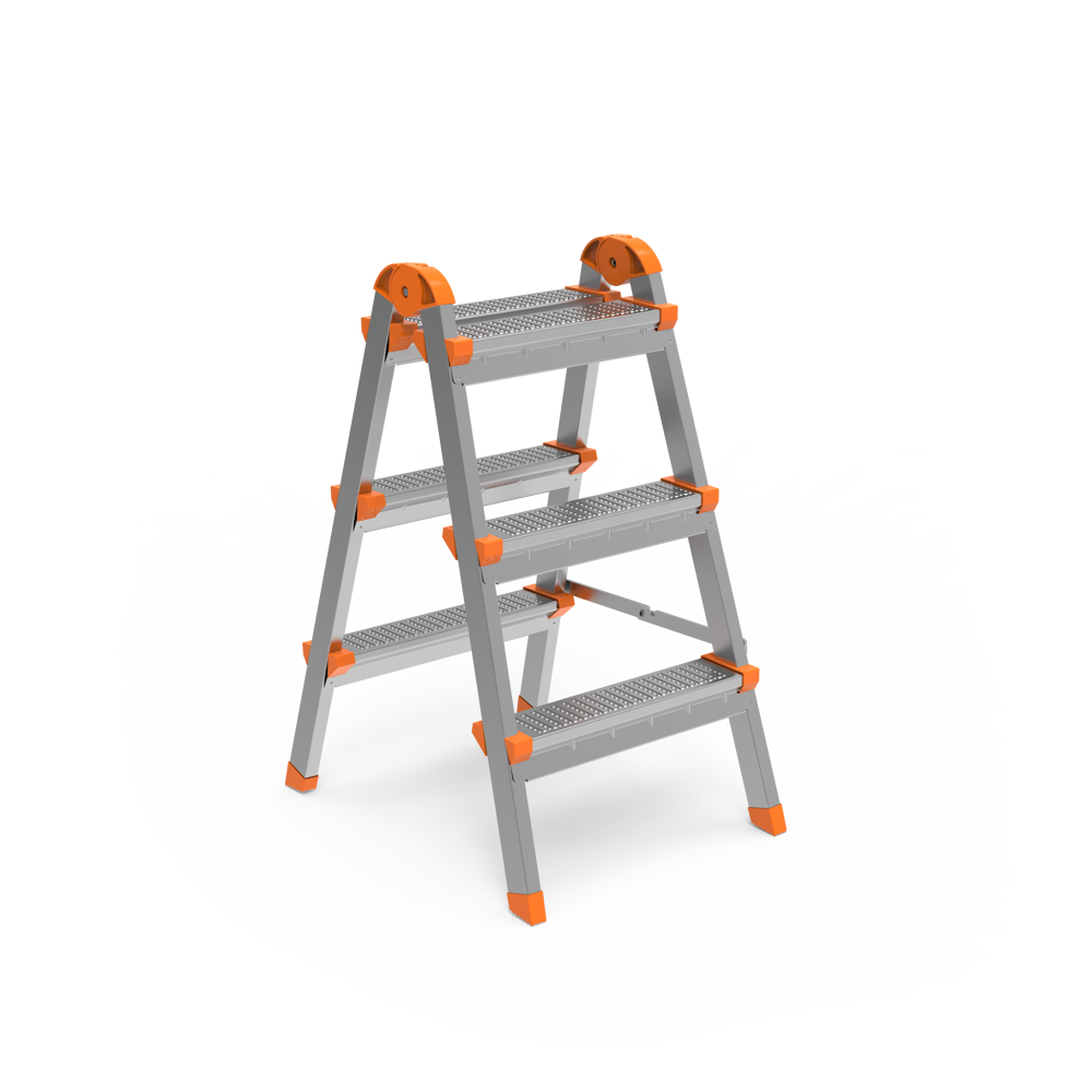 ÇİFT ÇIKIŞLI METAL MERDİVEN