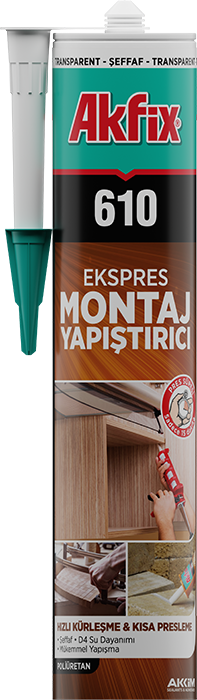 AKFİX 610 POLİÜRETAN MONTAJ YAPIŞTIRICI (SIVI ÇİVİ)
