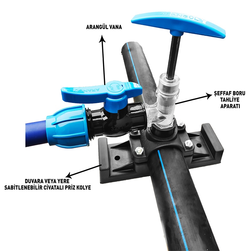 DUVARA VEYA YERE SABİTLENEBİLİR CİVATALI PRİZ KOLYE