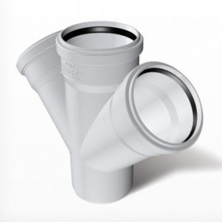 PVC ÇİFT ÇATAL (45')