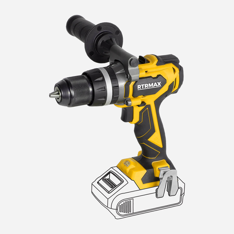 RTX3010B - AKÜLÜ DARBELİ MATKAP KÖMÜRSÜZ 70Nm *AKÜSÜZ*  X-LION