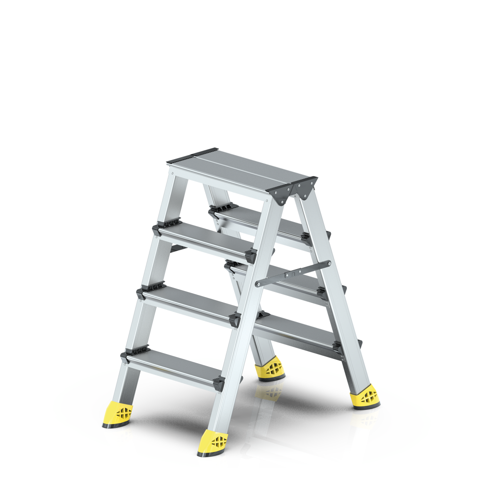 ÇİFT ÇIKIŞLI ALÜMİNYUM MERDİVEN