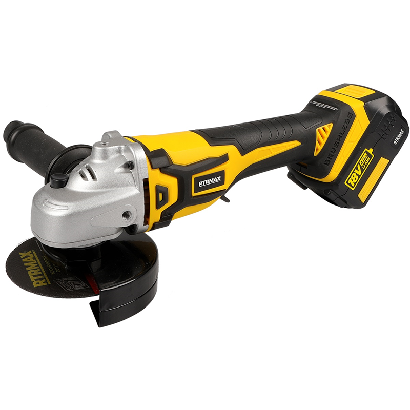 RTX2055 - AKÜLÜ AVUÇ TAŞLAMA KÖMÜRSÜZ 115MM 8.500RPM 2x4 Ah AKÜ  X-LION