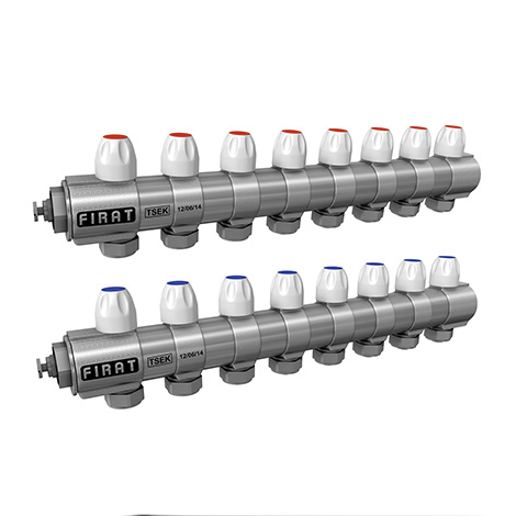 KENDİNDEN VANALI KOLLEKTÖR (KIRMIZI - MAVİ)