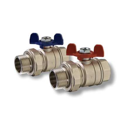 1'' DIŞ DİŞLİ RAKORLU KÜRESEL VANA (KELEBEK KOLLU)