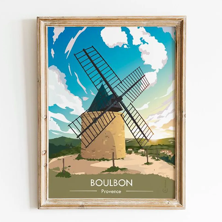 Affiche Moulin de Boulbon