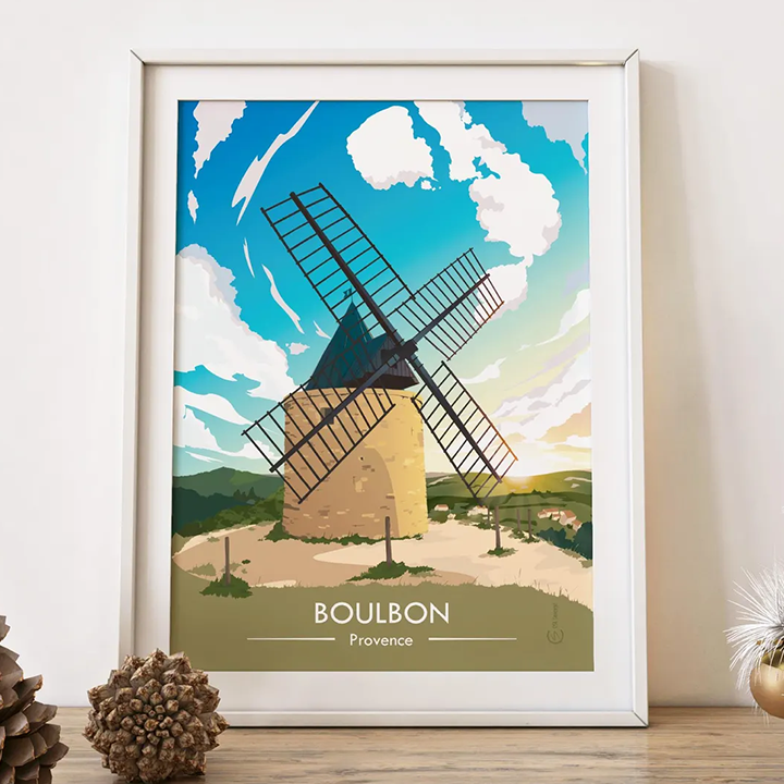 Affiche Moulin de Boulbon