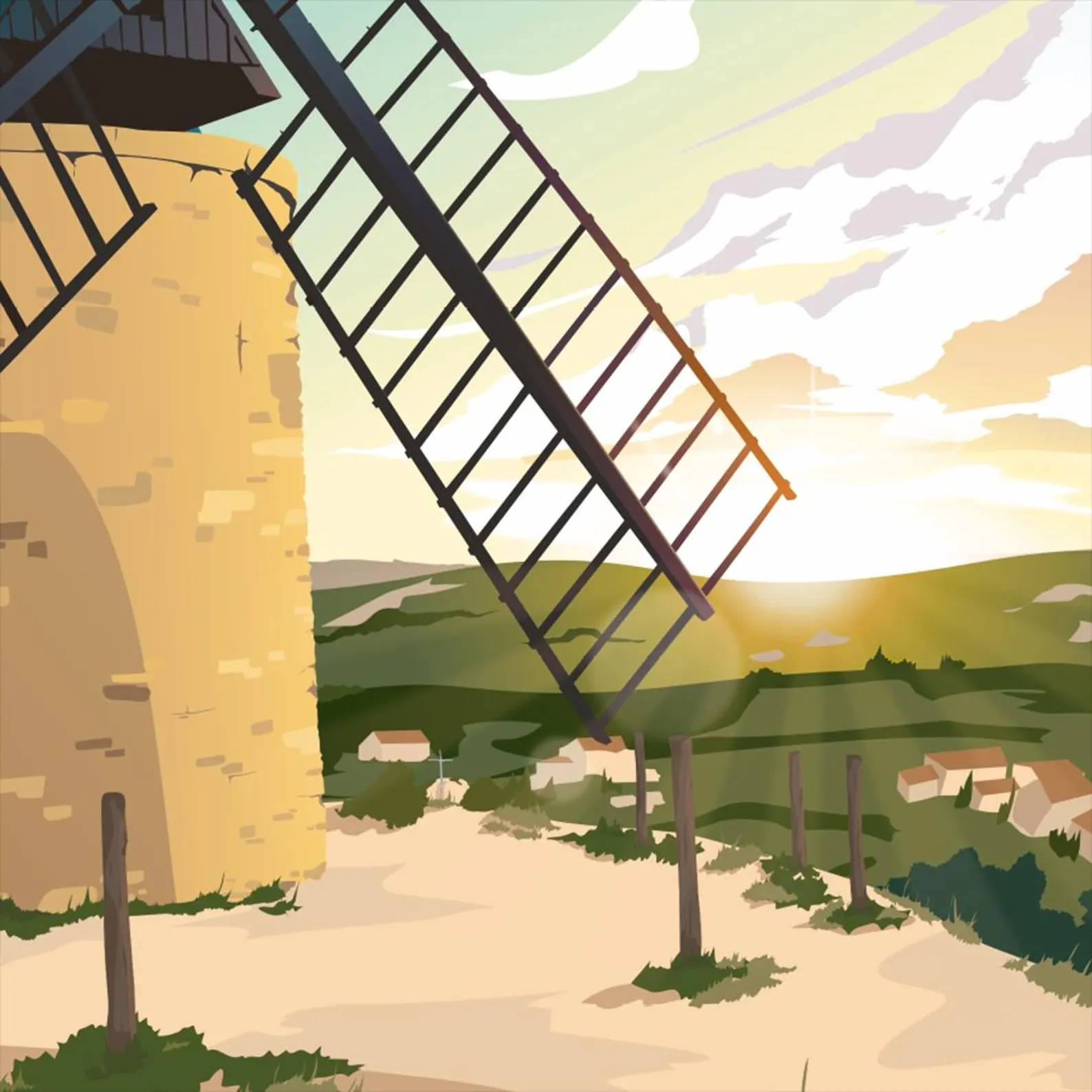 Affiche Moulin de Boulbon