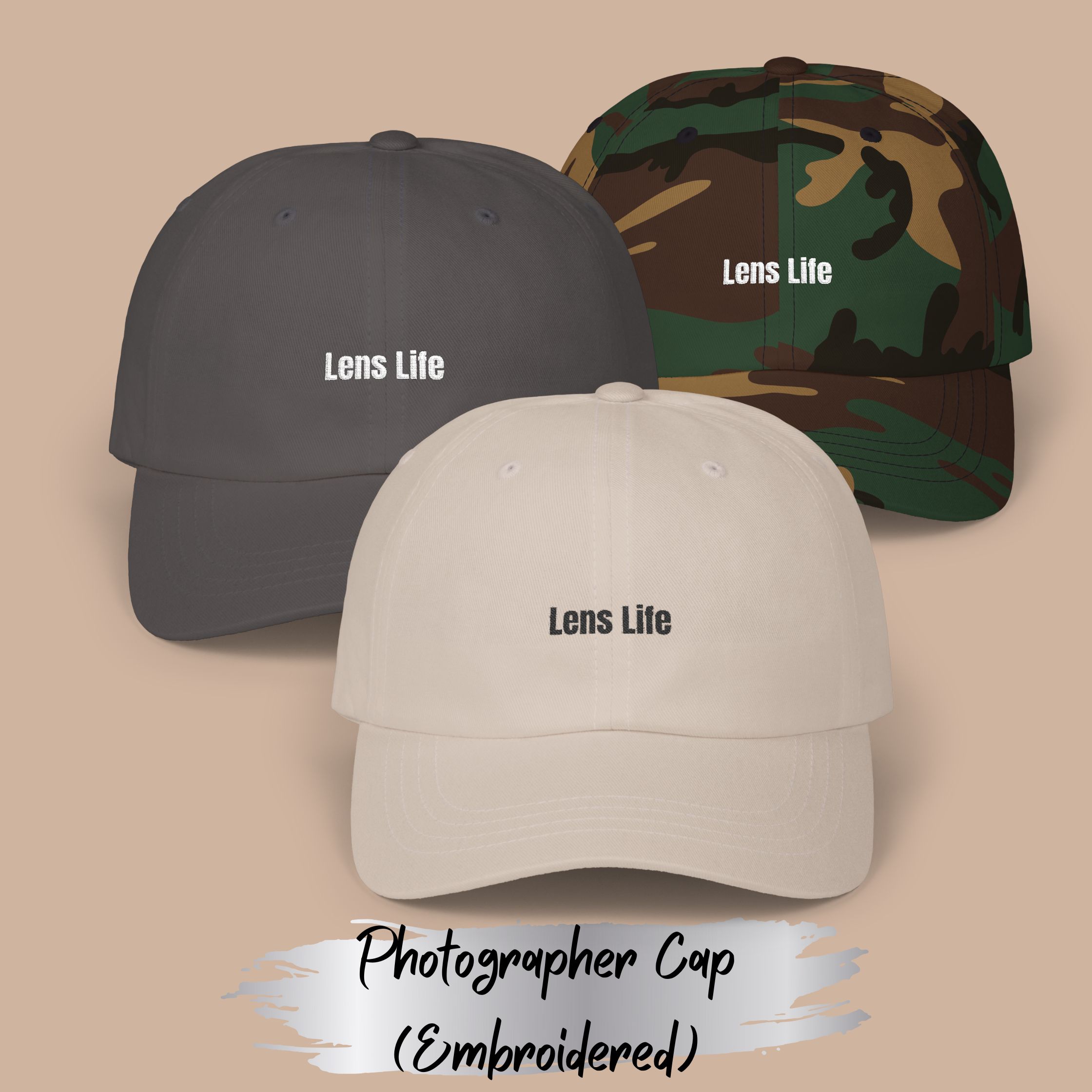 Lens Life Photographer Cap