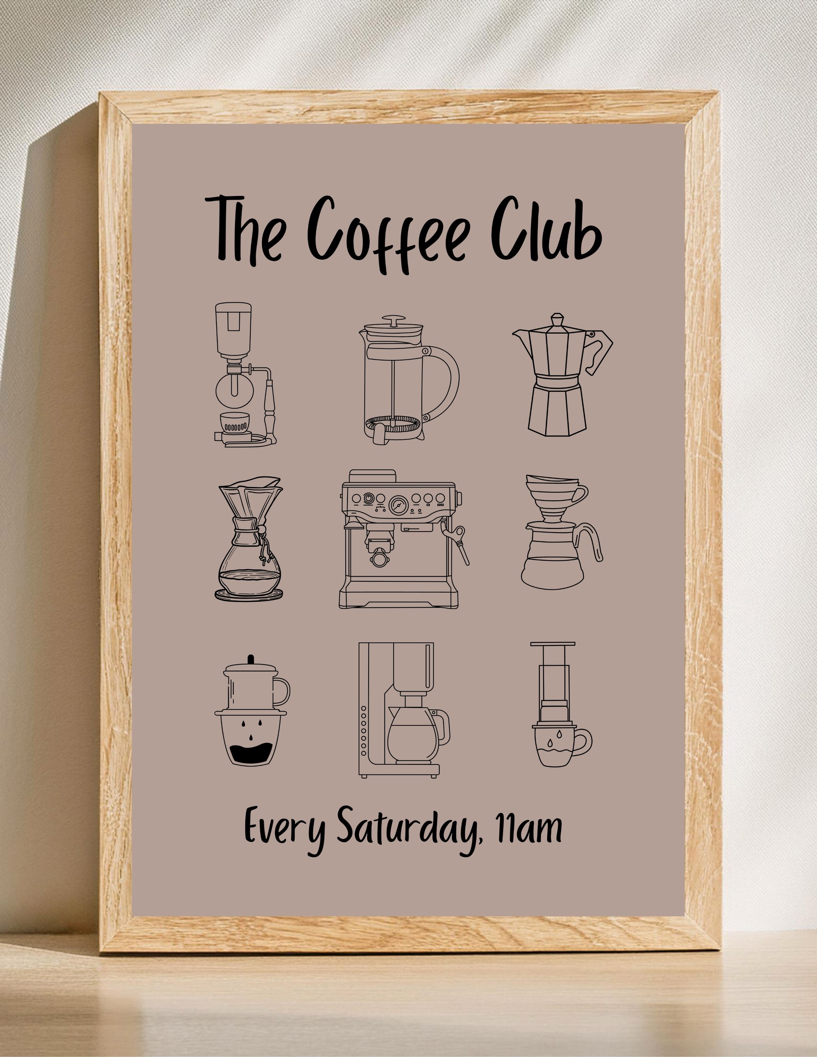 Coffee Club Wall Art