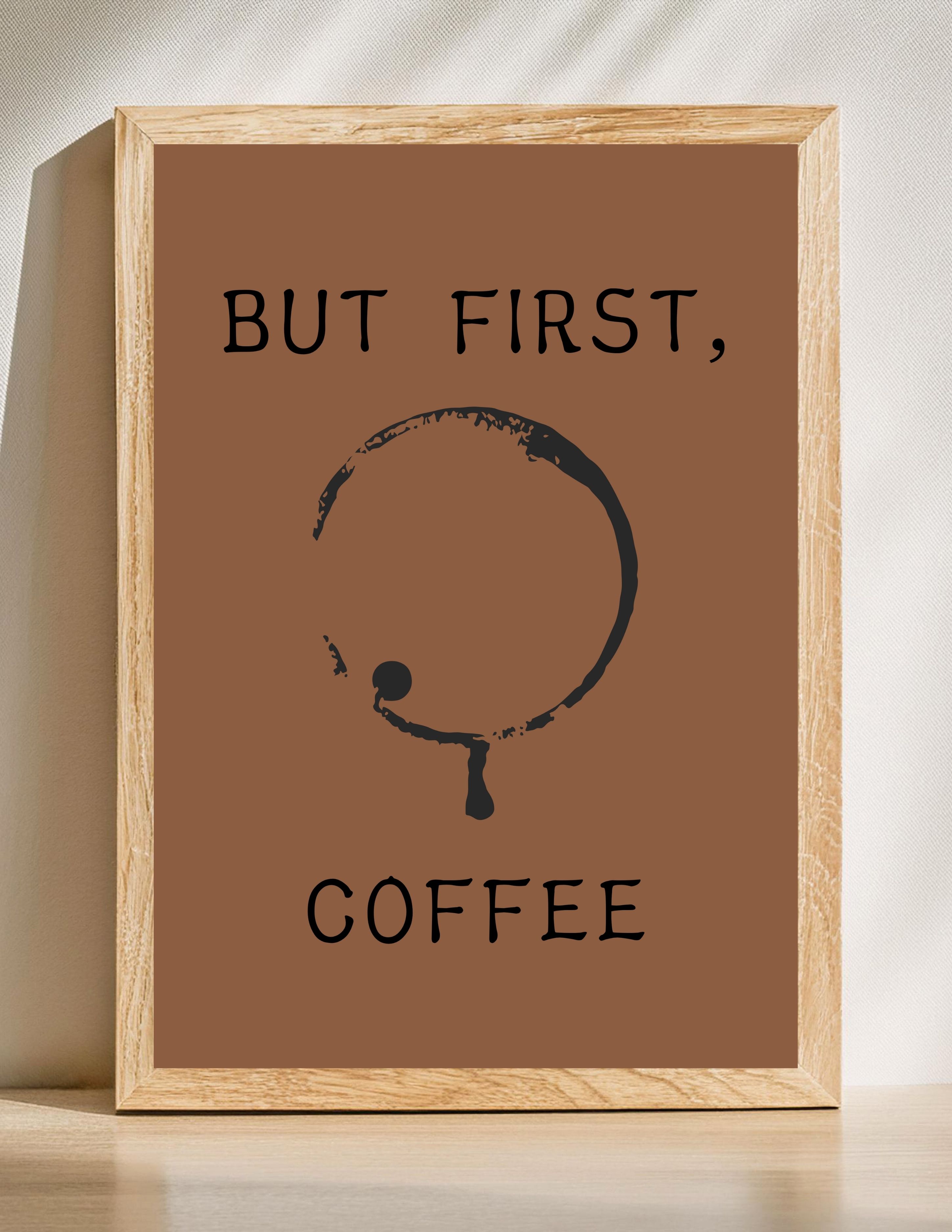 Coffee Quote Wall Art