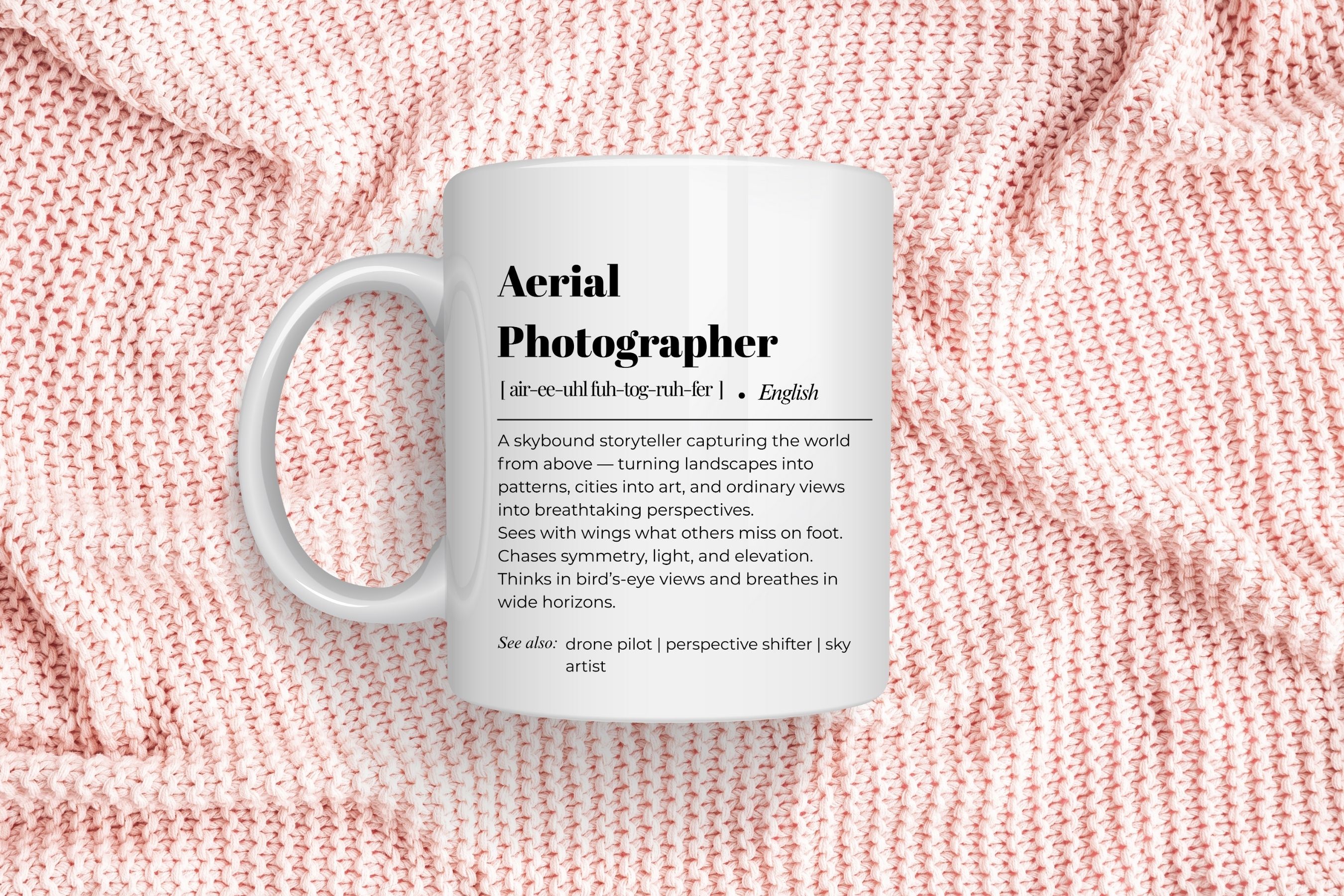 Aerial Photographer Mug