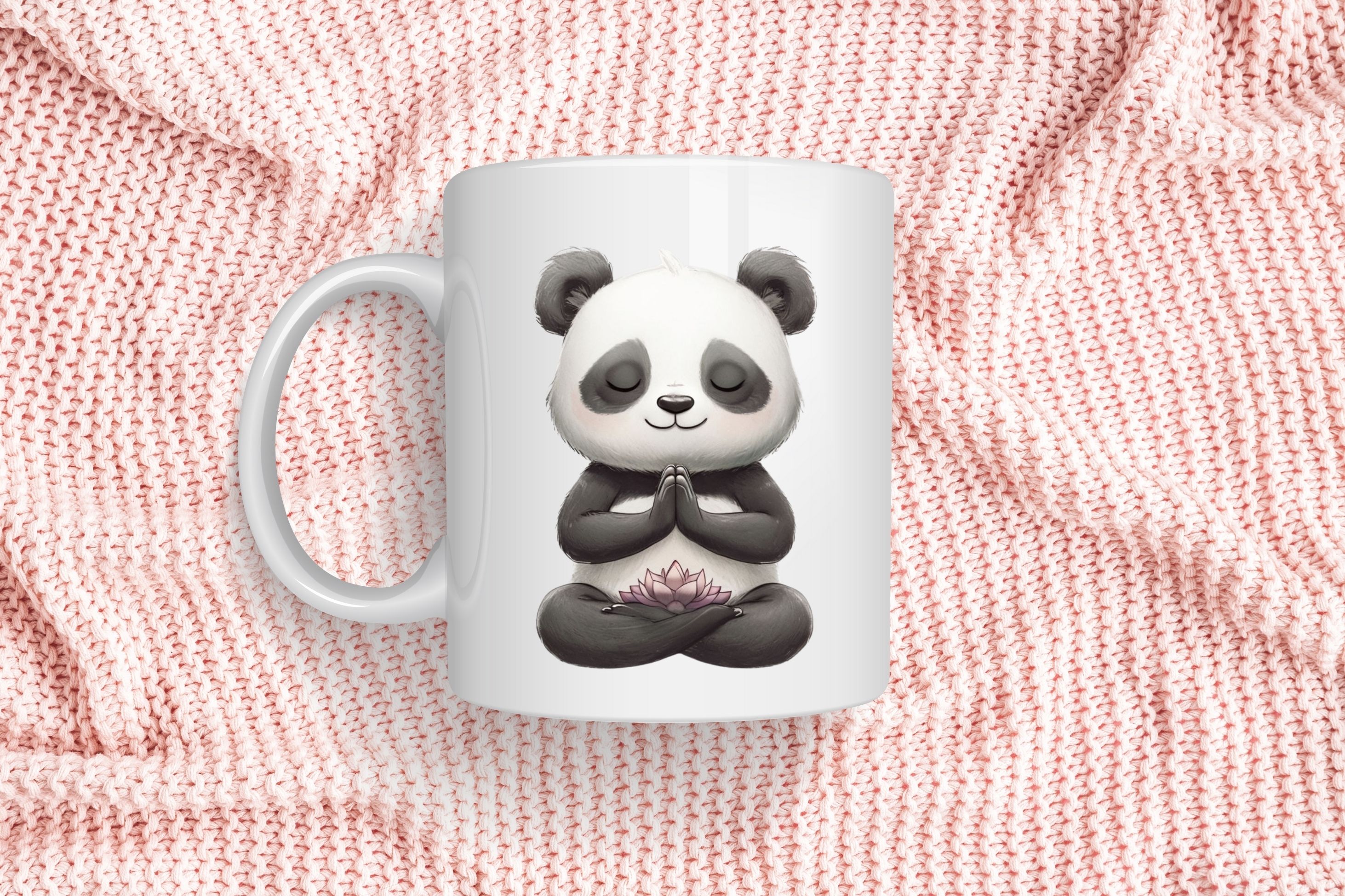 Meditating Panda Mug