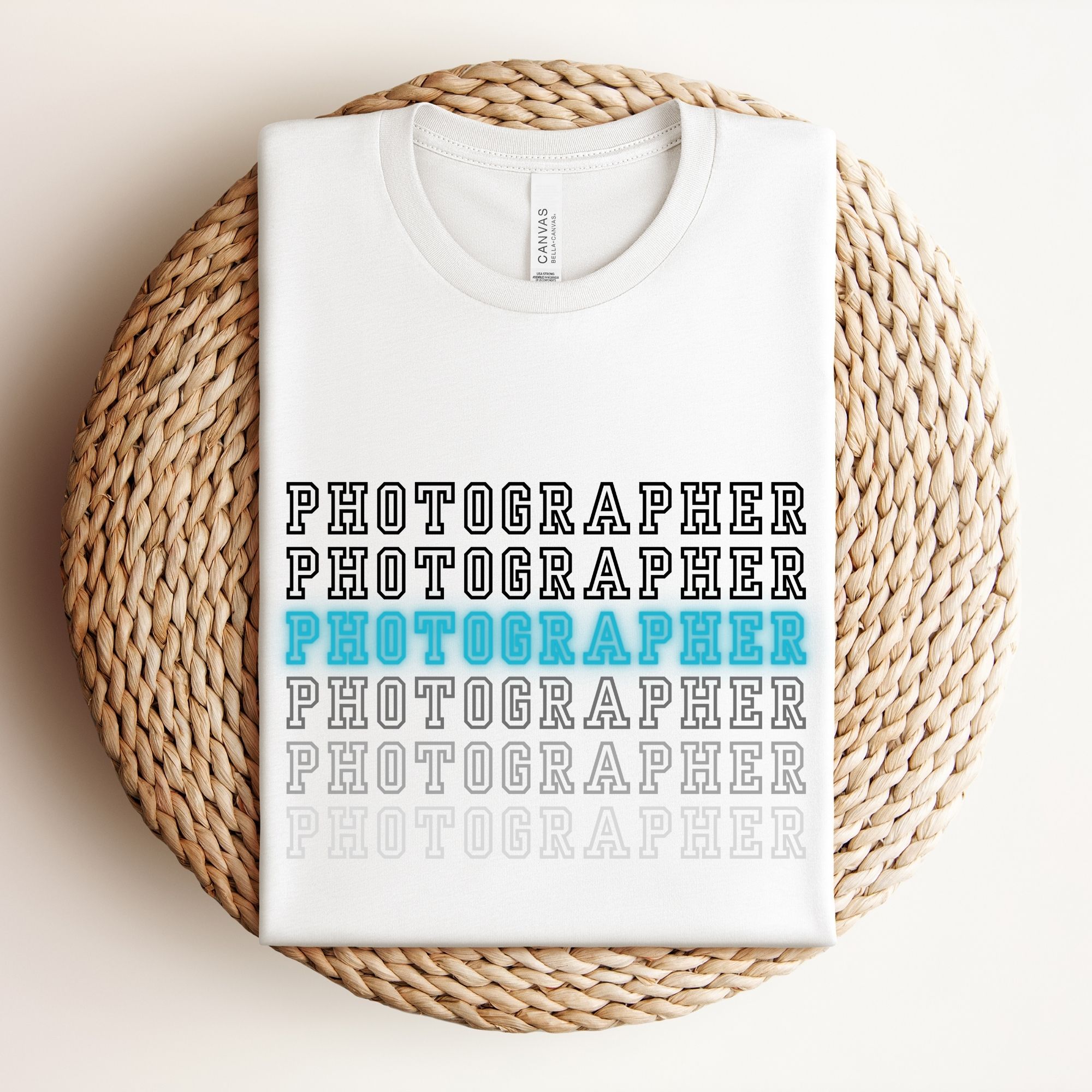 Photographer Typography T-Shirt
