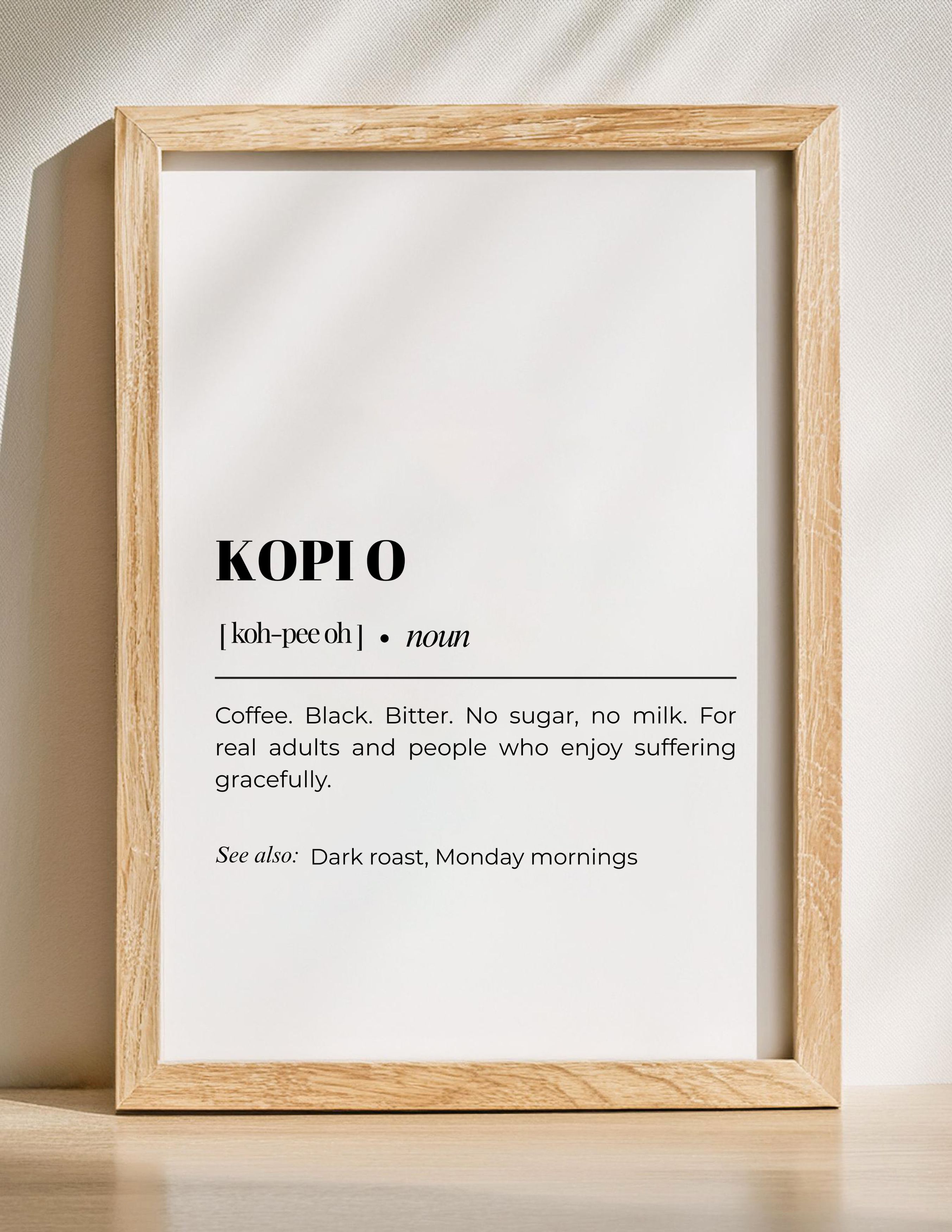 Singapore Local Drinks Bundle – Set of 6 Funny Dictionary-Style Designs