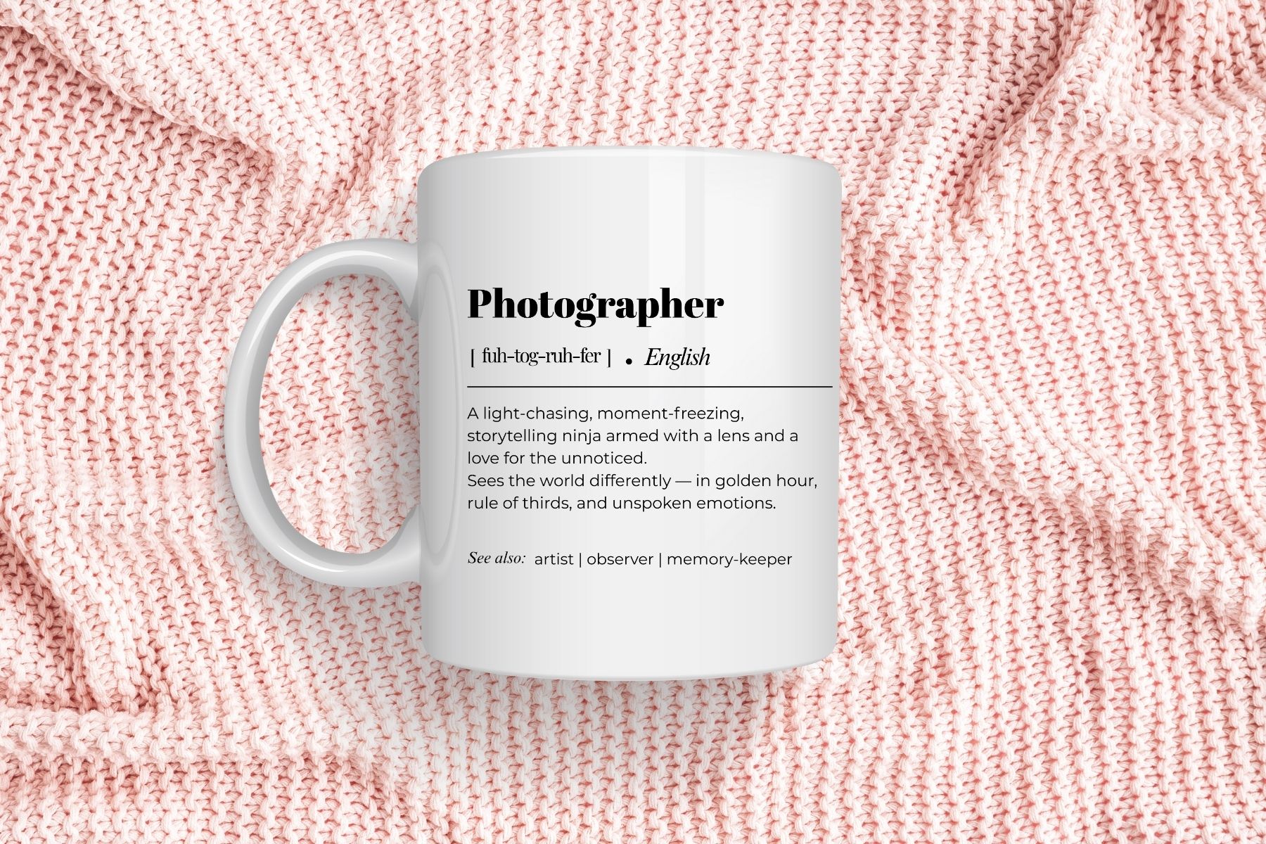 Photographer Definition Mug