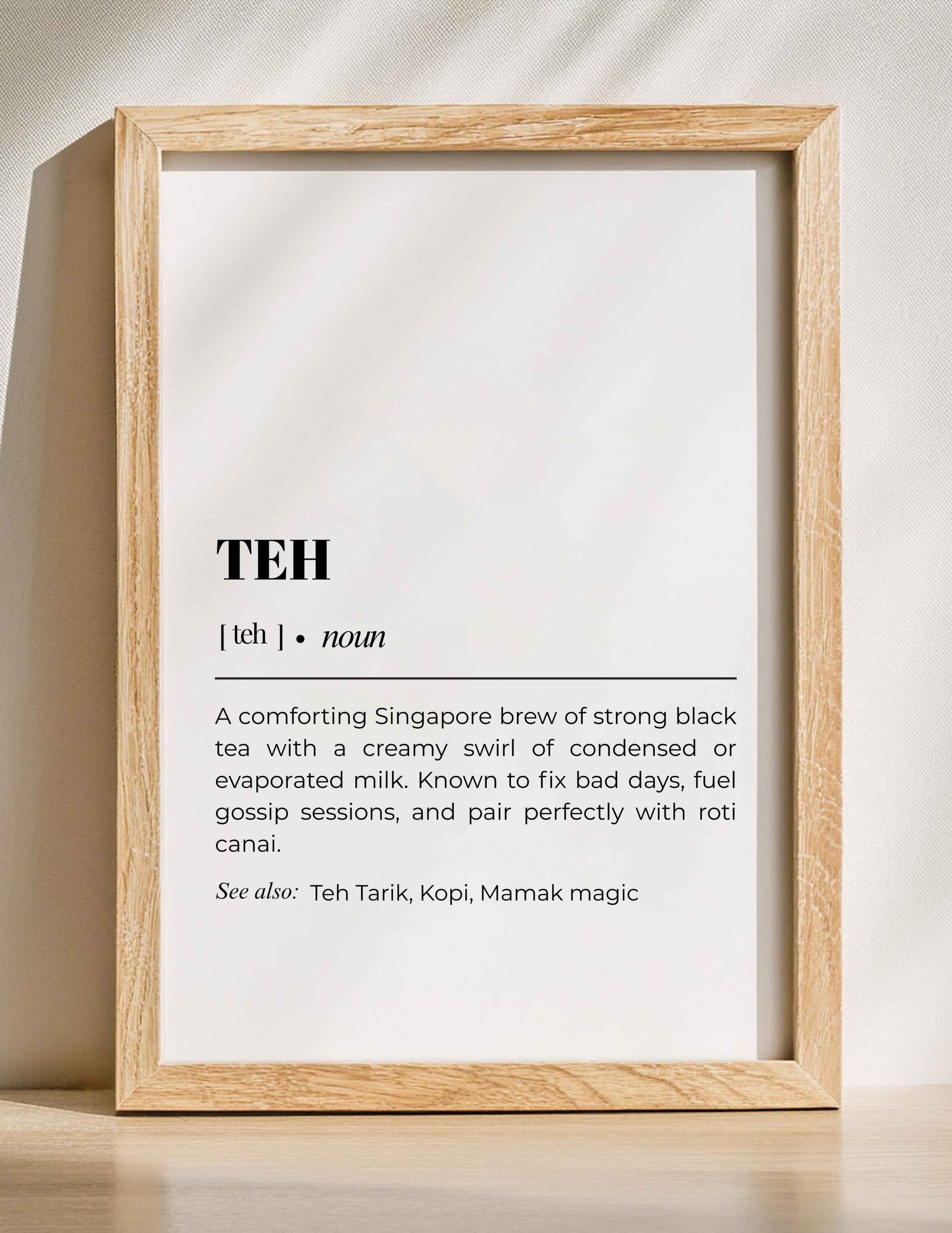 Teh Definition Art Print