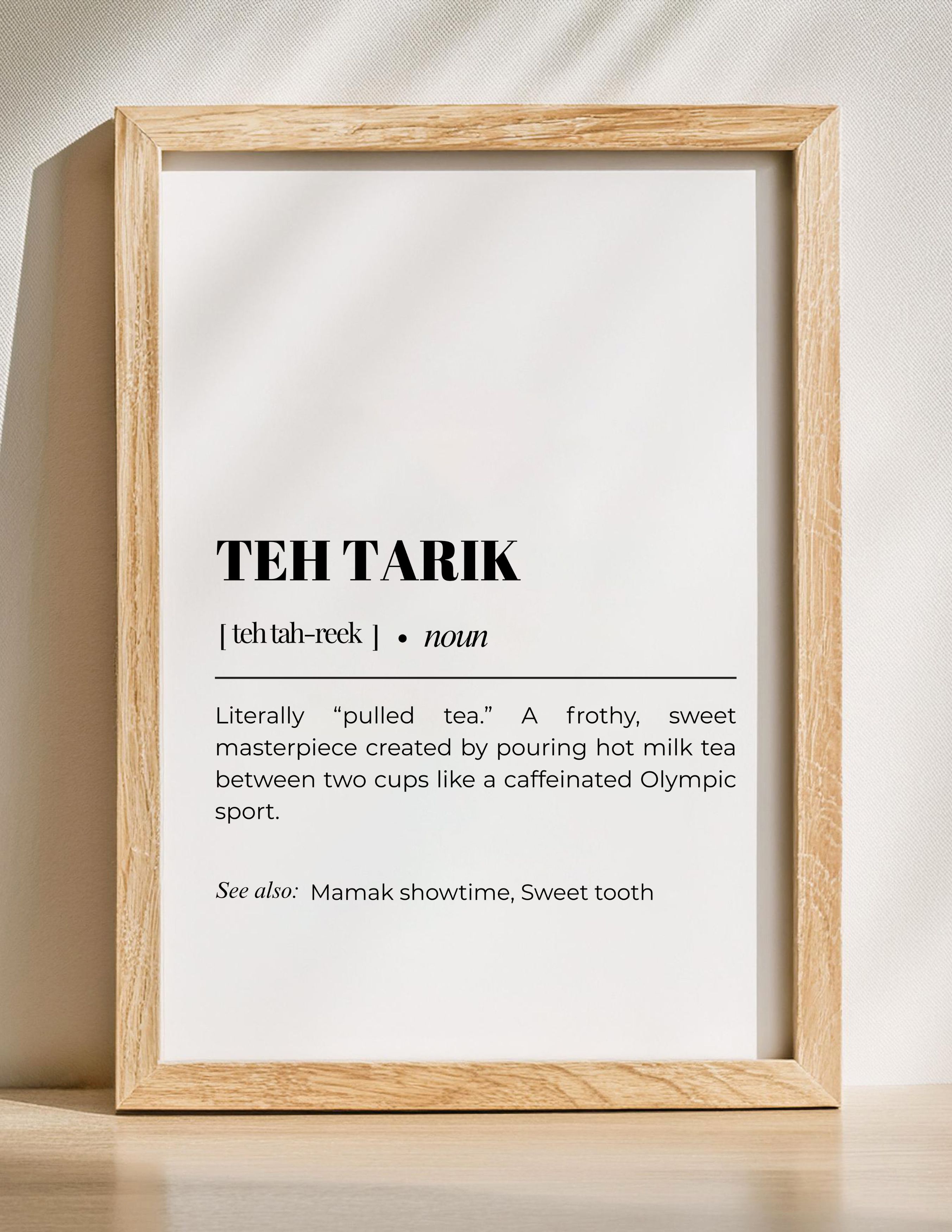 Singapore Local Drinks Bundle – Set of 6 Funny Dictionary-Style Designs