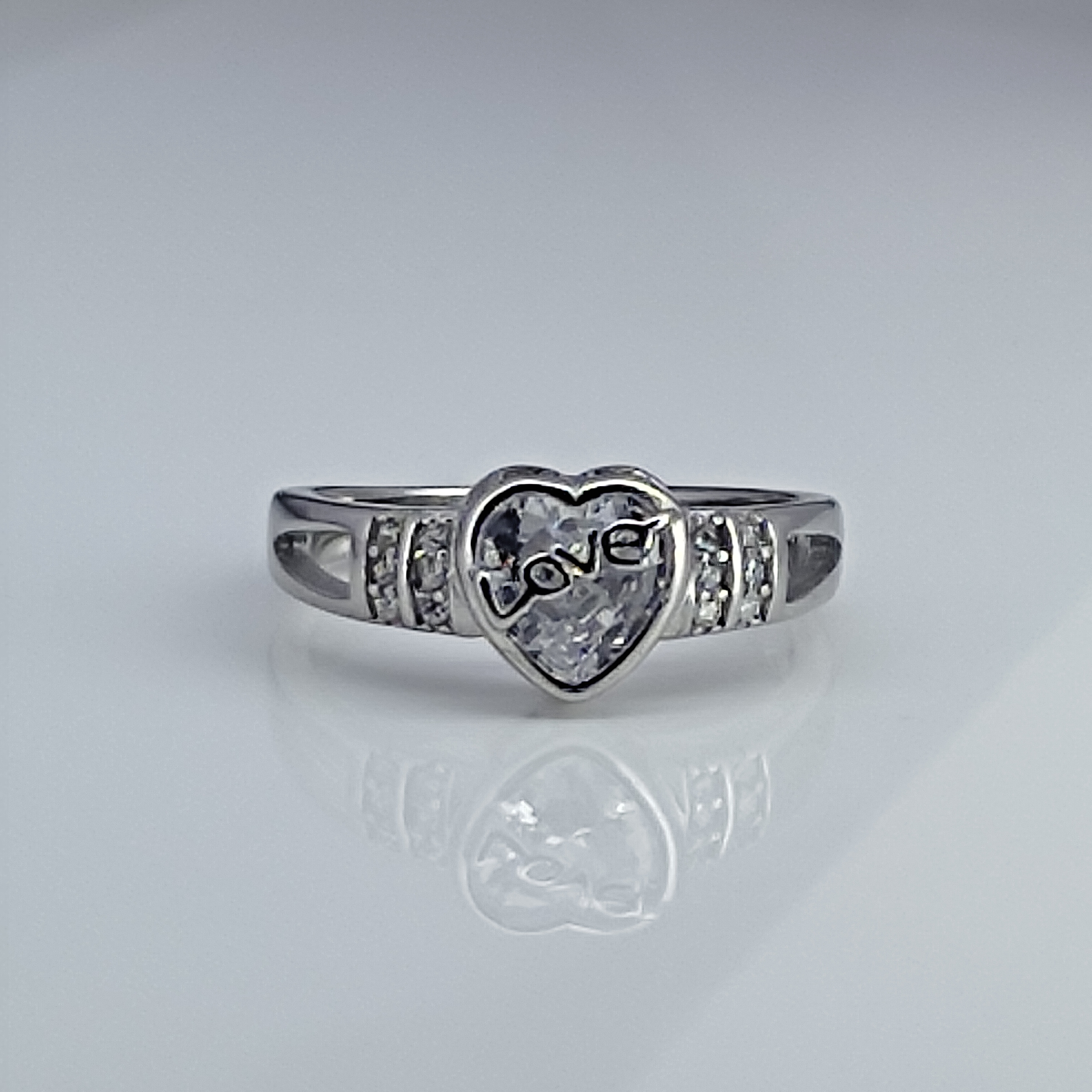 The Lina Heart Silver Ring 