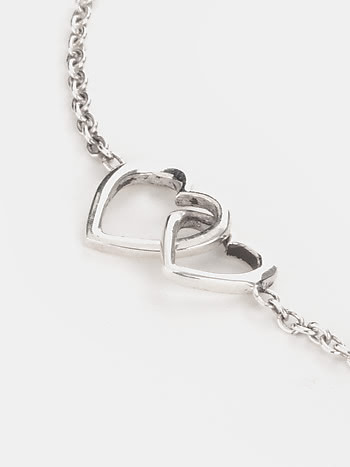 The Heart Plain Silver Bracelet