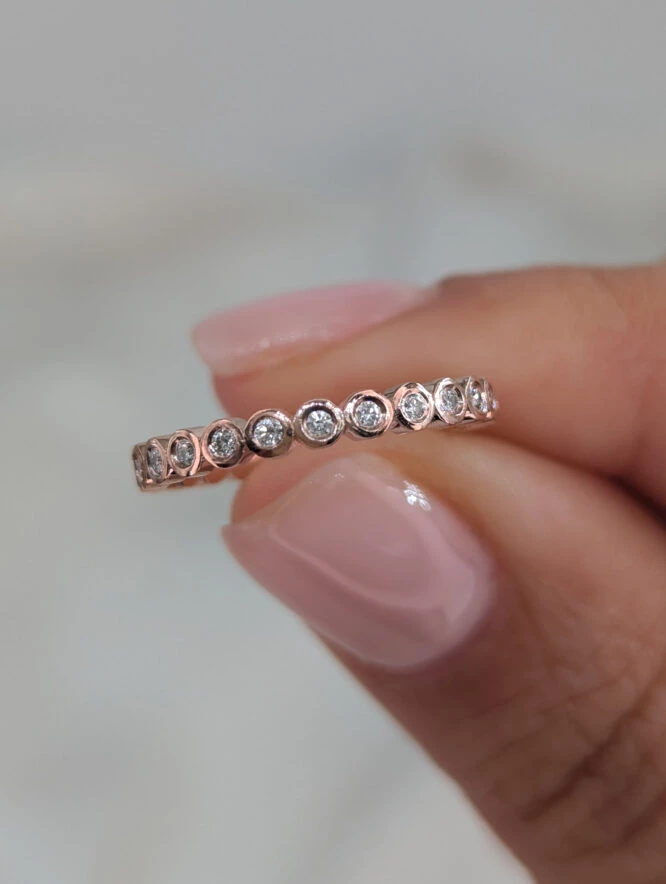 The Anna Rose Gold Eternity Band 