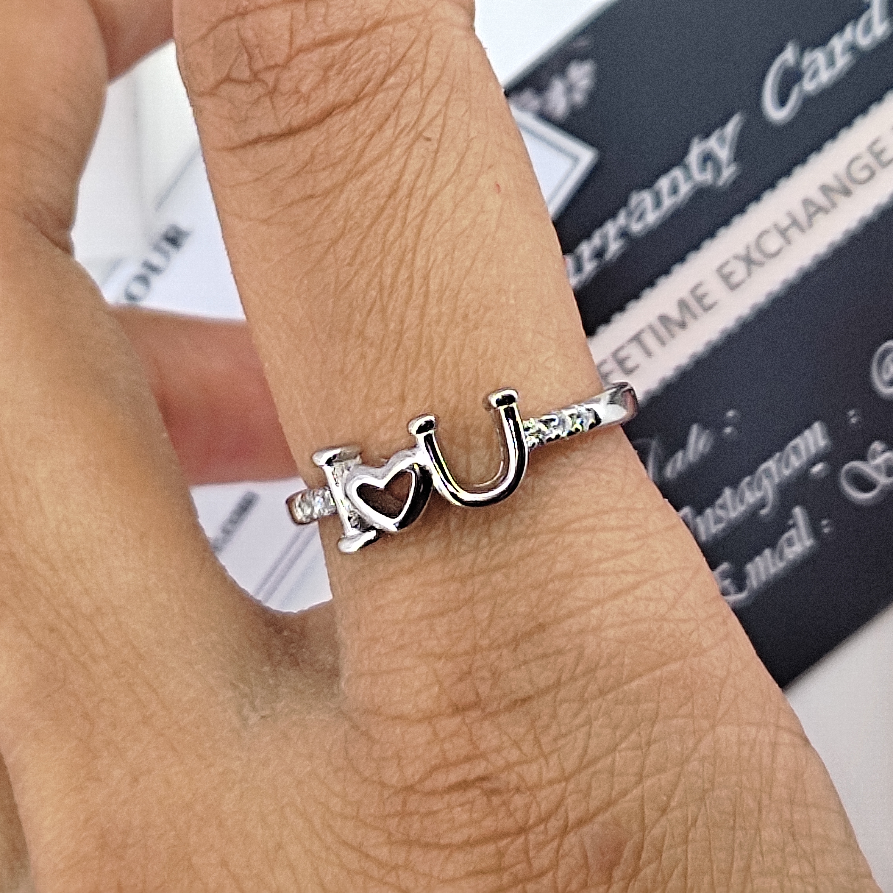 The I Love You Silver Ring 