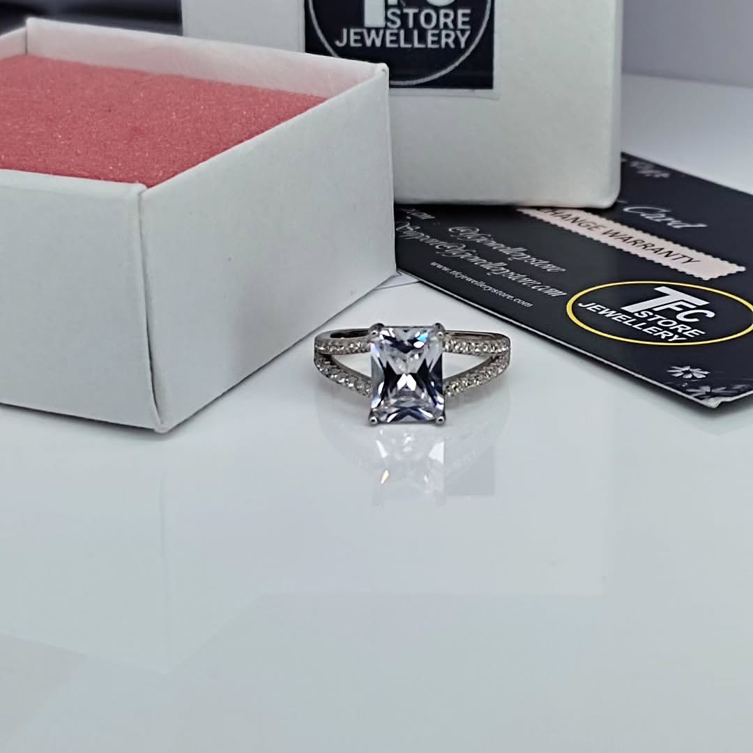 The Sia Julia Double Pave Silver Ring 