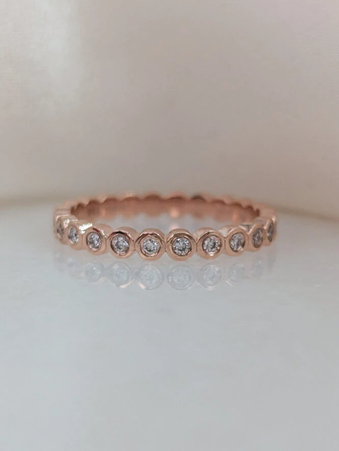 The Anna Rose Gold Eternity Band 