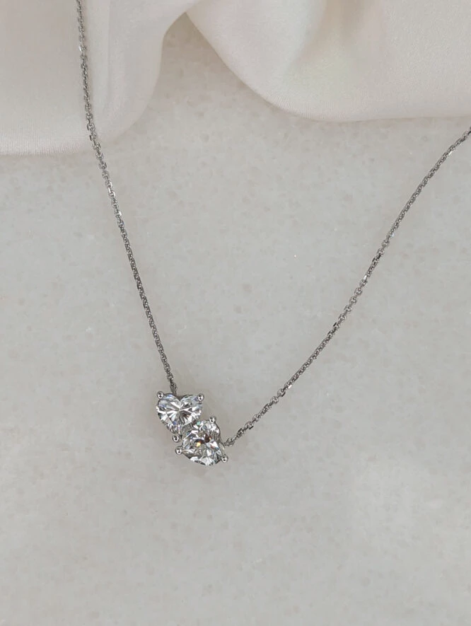 The Heart Sia Silver Necklace