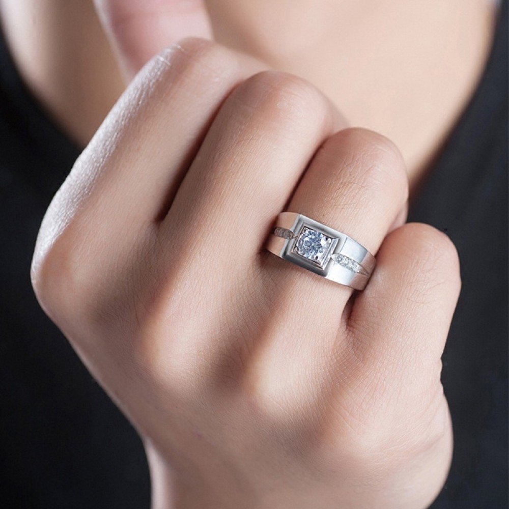 The Nelda Silver Couple Rings 