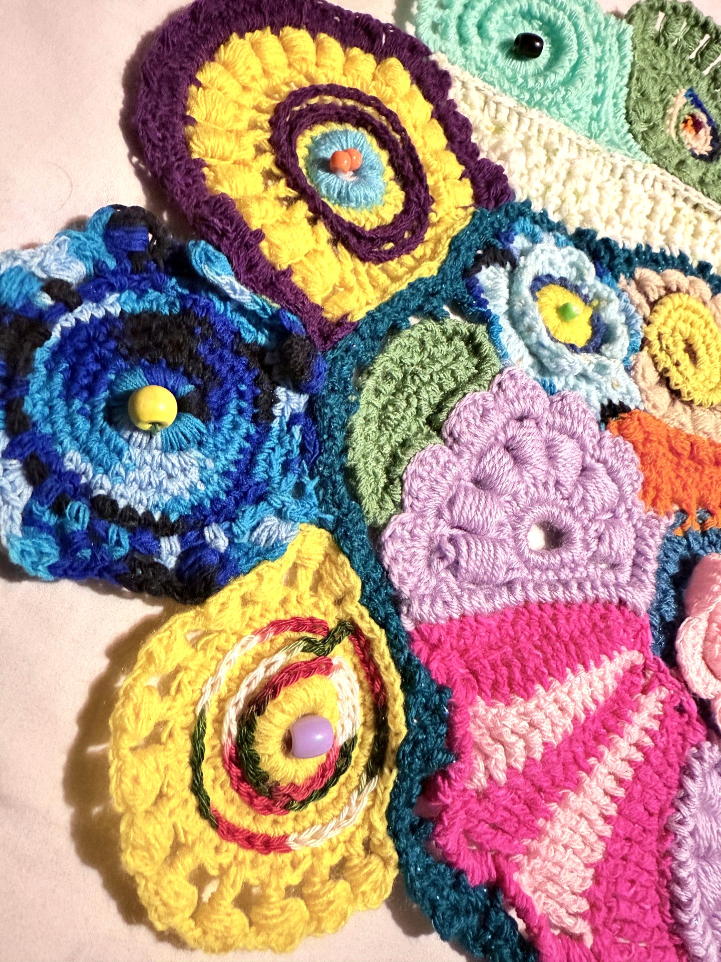 Handmade Crochet ArtWork ( 20 x 22)