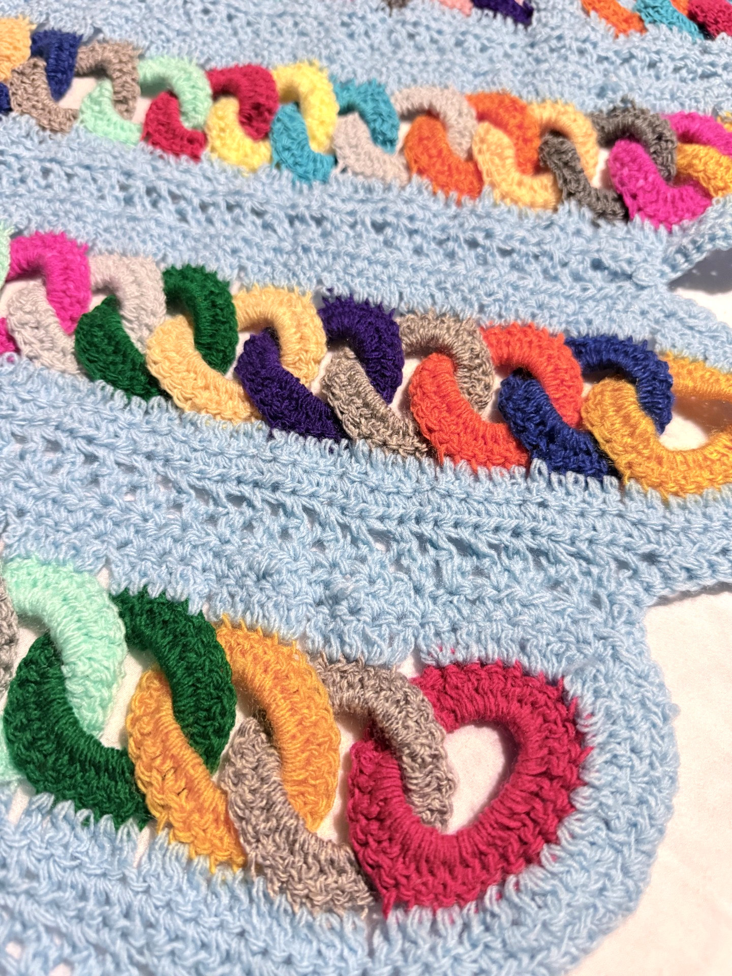 Handcrafted Colorful Embroidered Table Runner ( 21 x 56 )