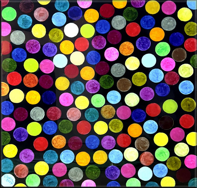 Colorful Polka Dot Wall Art (2024)