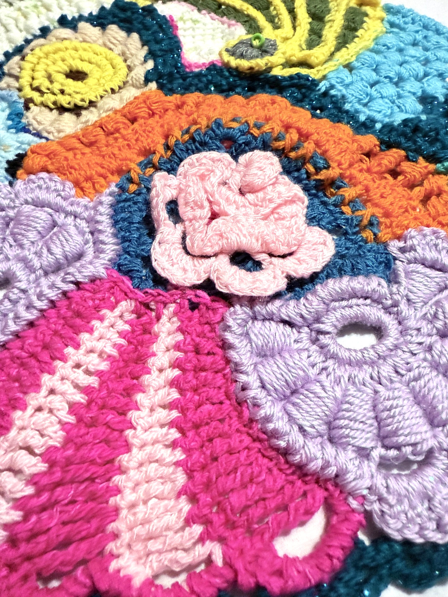Handmade Crochet ArtWork ( 20 x 22)