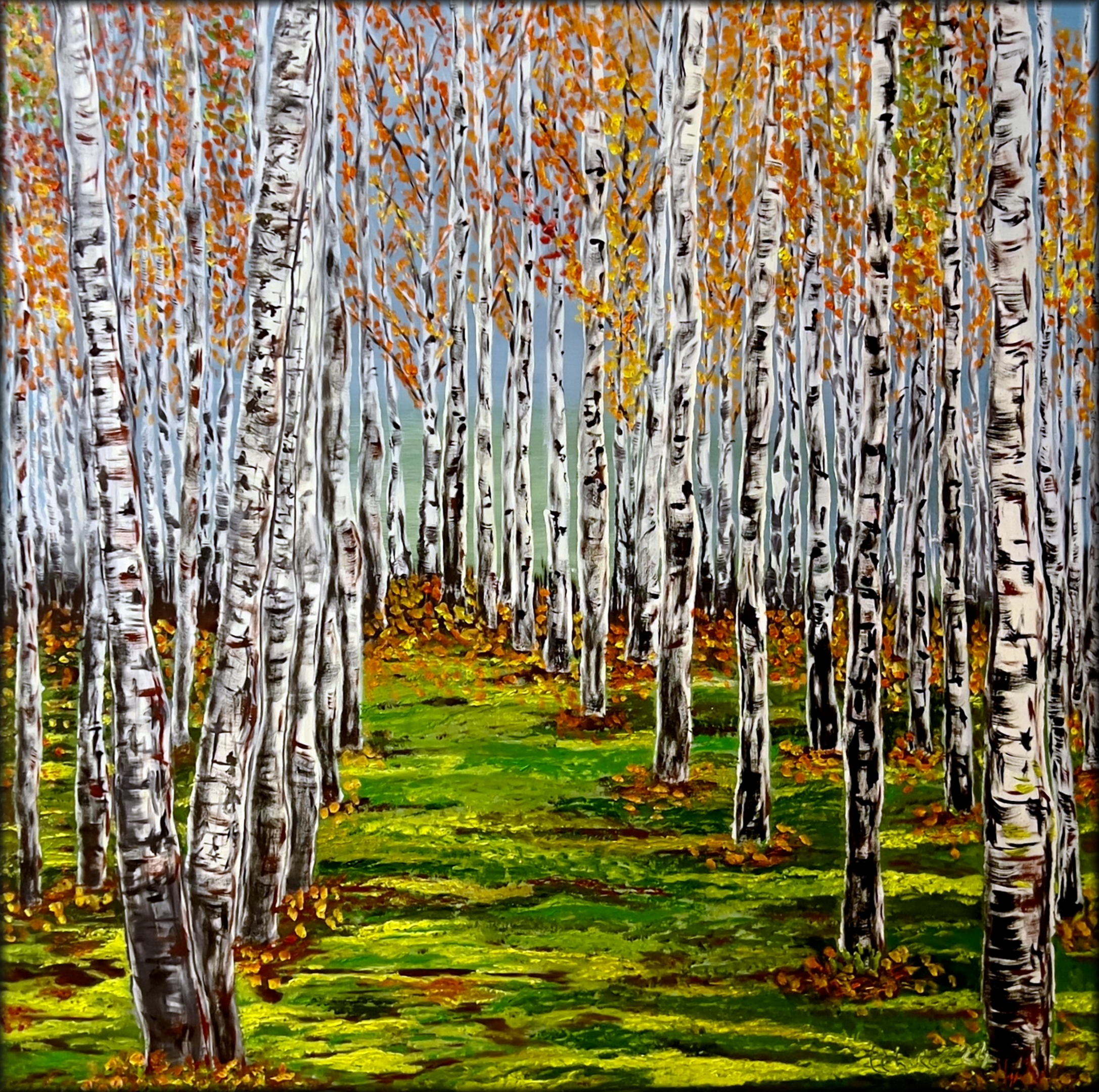 Birch Forest Landscape Oil Painting (2024)
