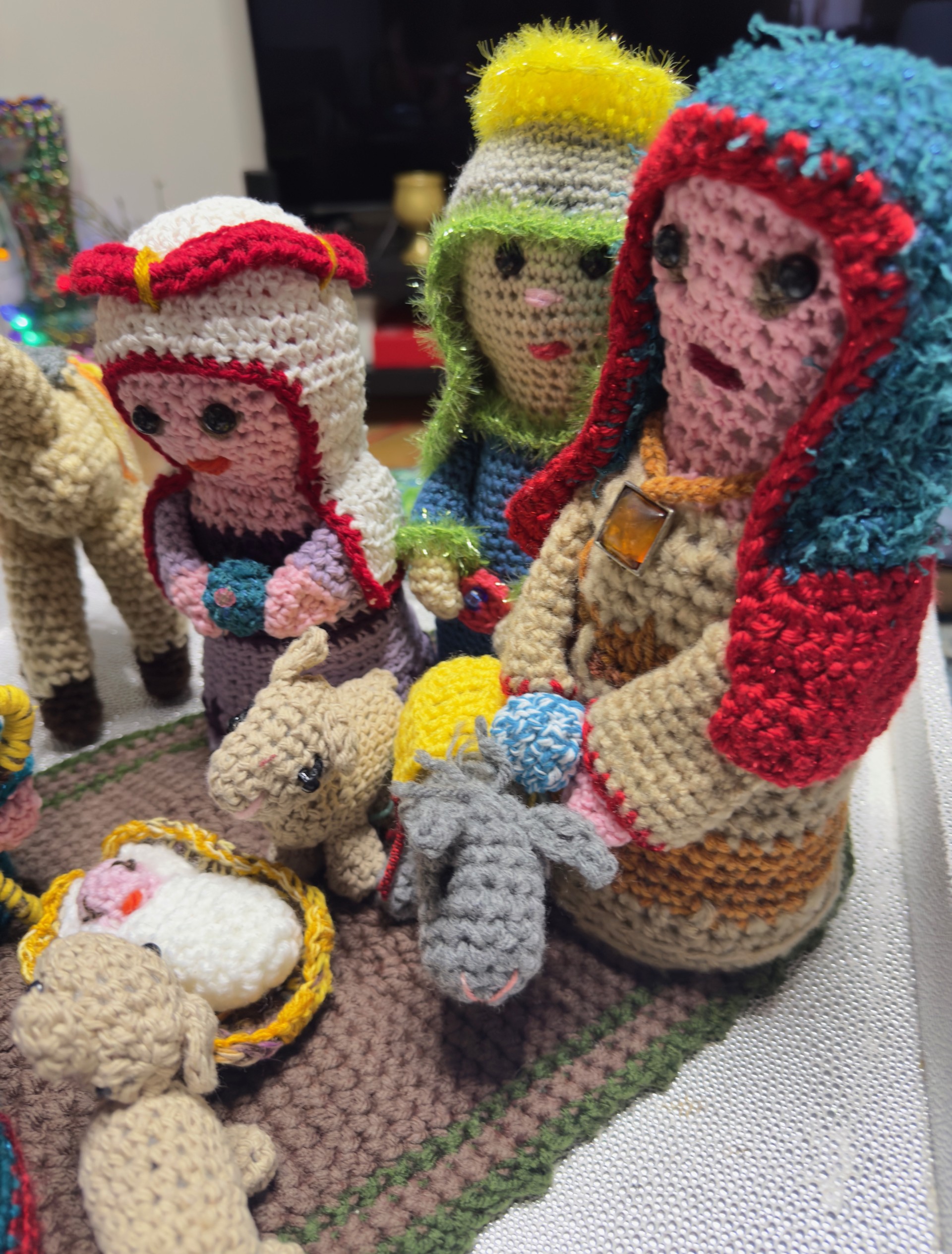 Handmade Crochet Nativity Set