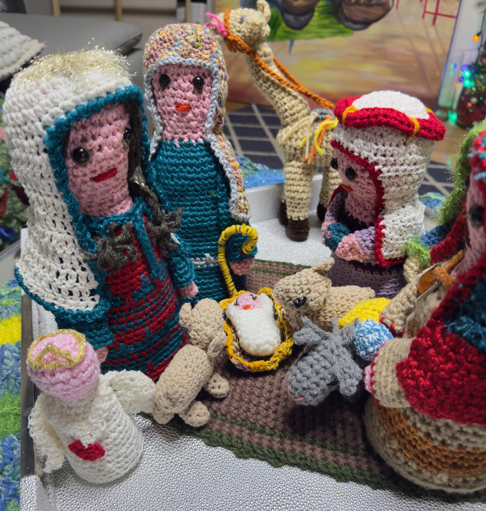 Handmade Crochet Nativity Set