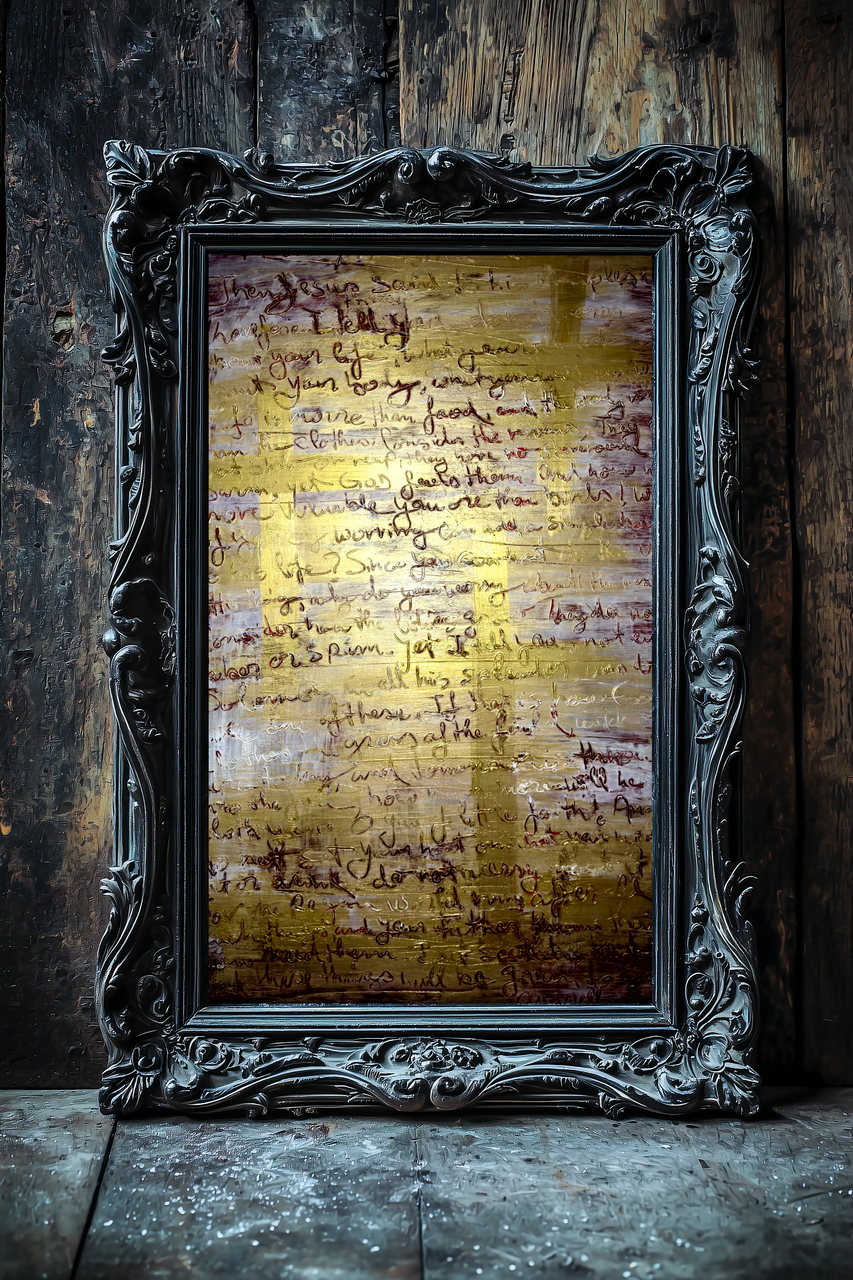 Abstract Handwritten MIX MEDIUM (LUKE 12.22)(2012)