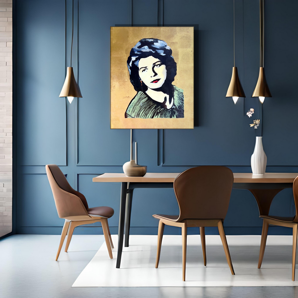 Modern Abstract Acrylic Portrait Painting "RODICA" (2024)