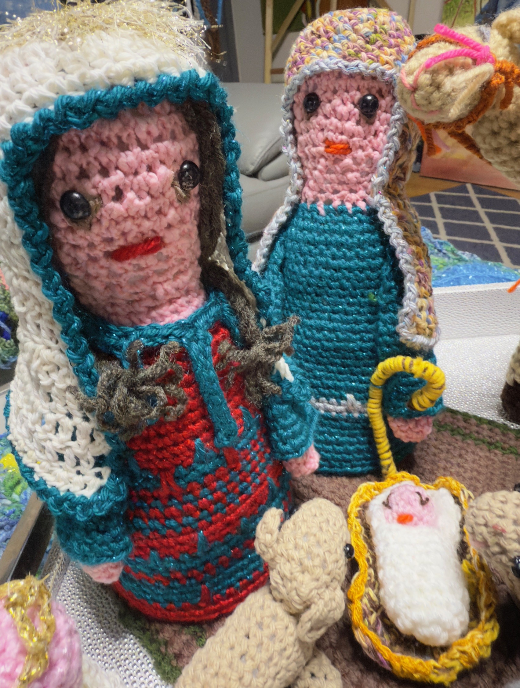 Handmade Crochet Nativity Set