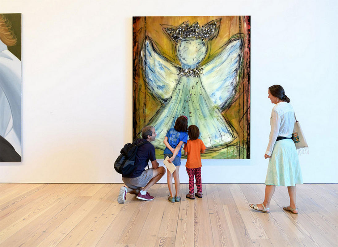 Hand-Painted Angel Acrylic Artwork ( 30 x 48 x 1.5 )