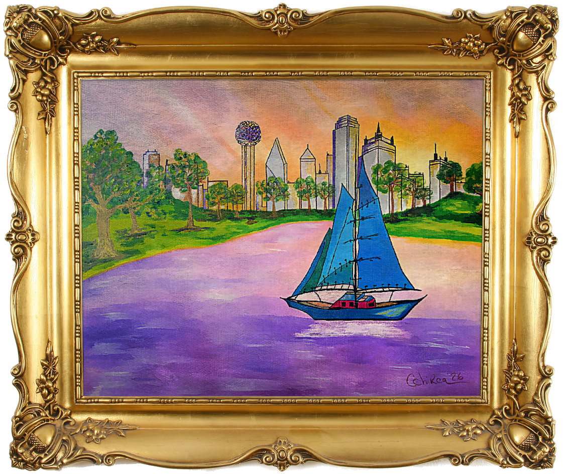 Dallas White Rock Lake Sailboat at Sunset 2026