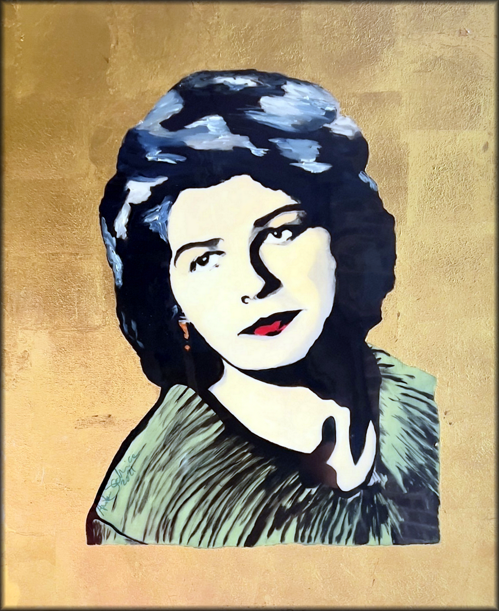 Modern Abstract Acrylic Portrait Painting "RODICA" (2024)