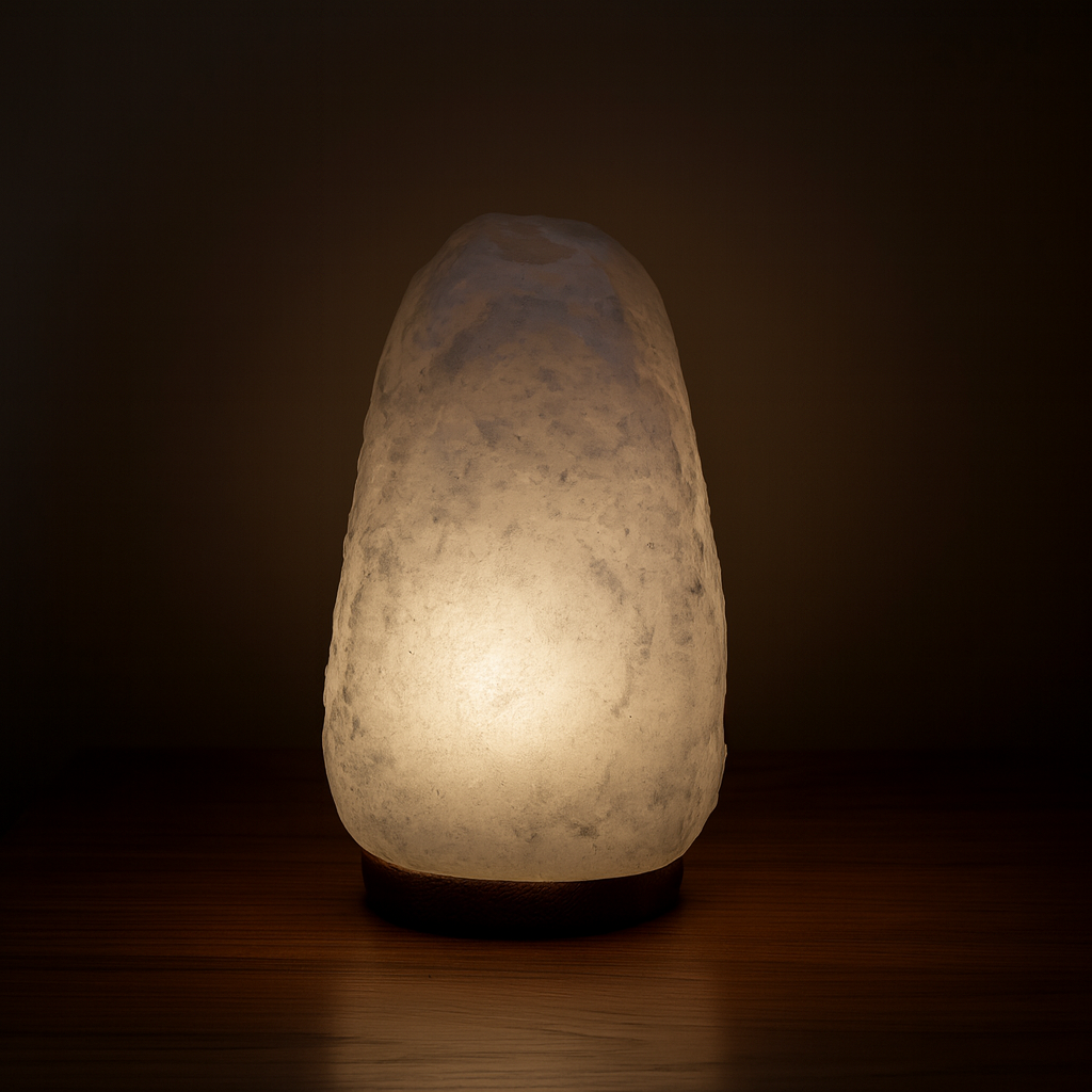  White Natural  Salt Lamp