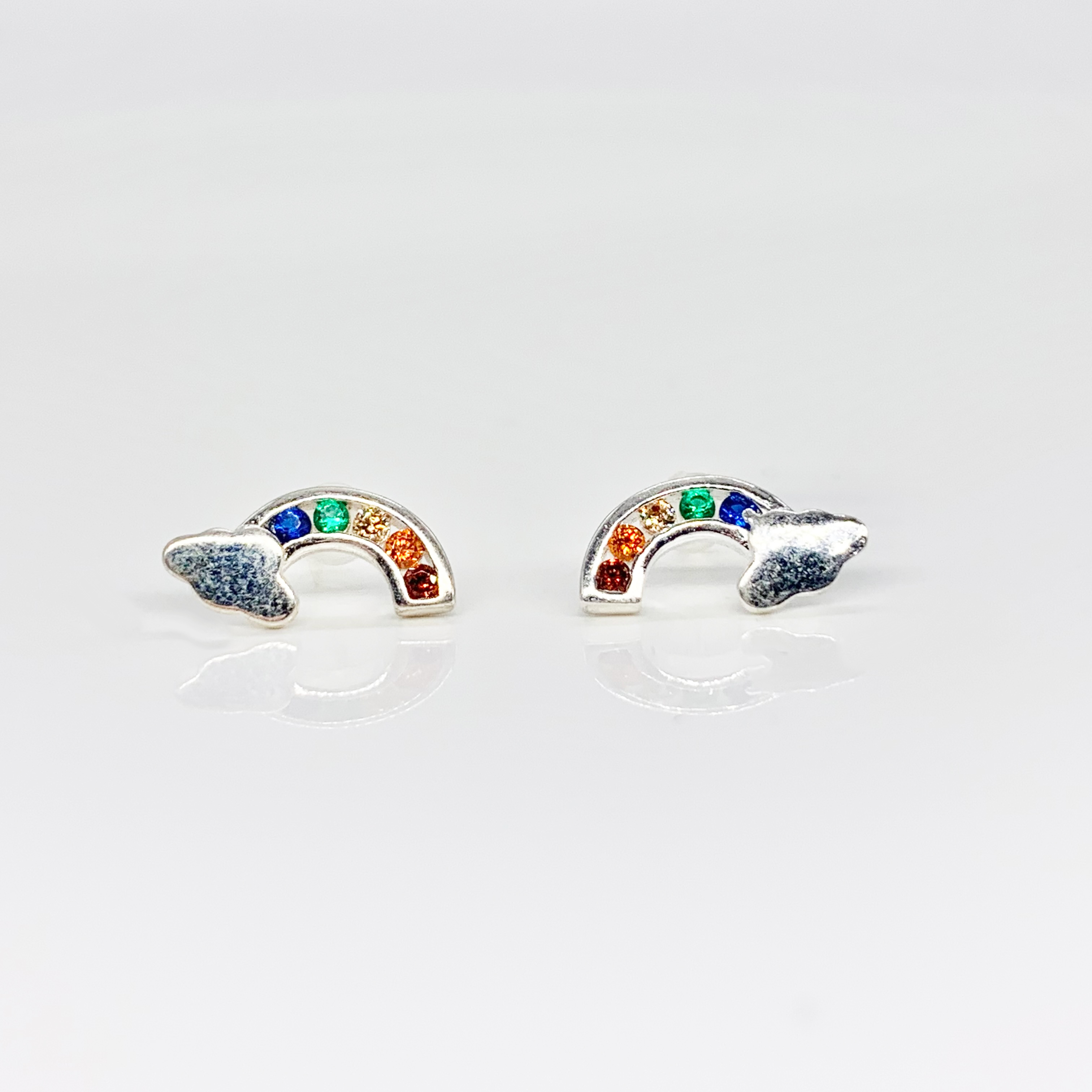Rainbow Earrings-Premium Real S925 Sterling Silver