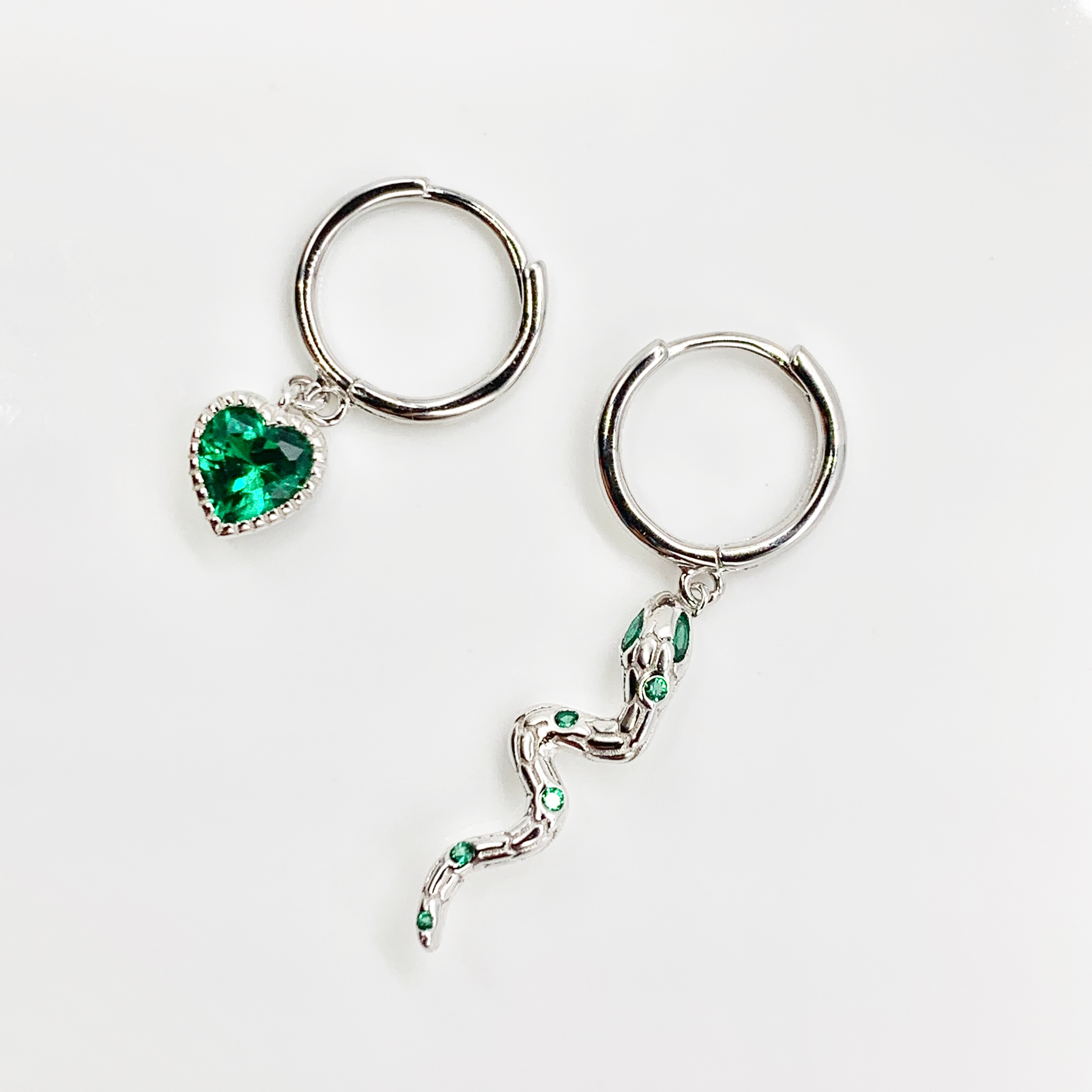 Snake Lovers Earrings- Premium Real S925 Sterling Silver